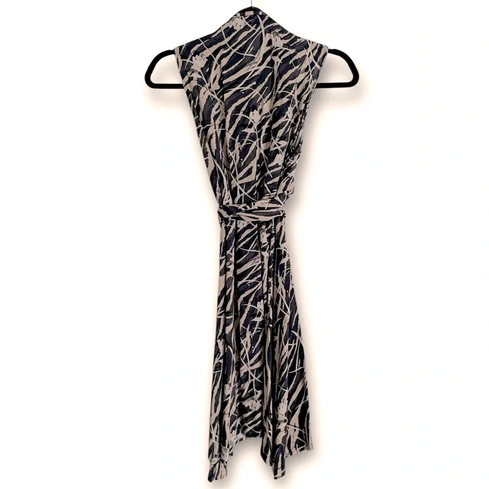 Allsaints Spitalfields Jayda Kazuno Zipper wrap Dress Small $279